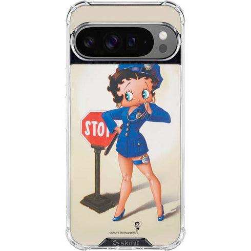 Betty Boop The Police Officer Google Pixel 10 Pro XL Clear Case